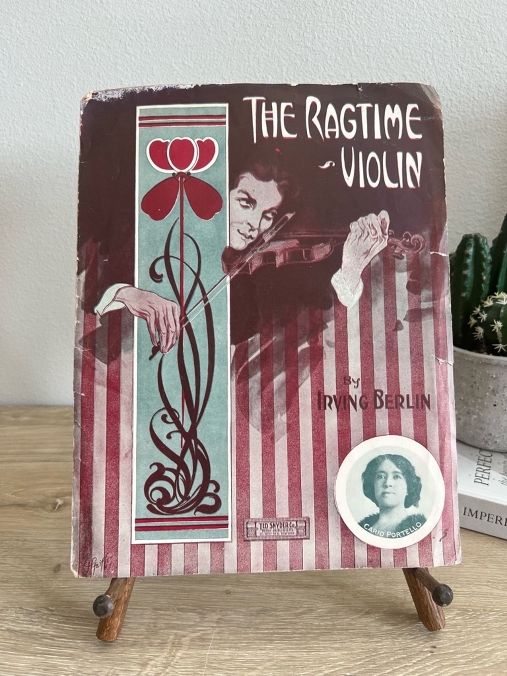 1911 The Ragtime Violin Irving Berlin Ted Snyder Antique Sheet Music
